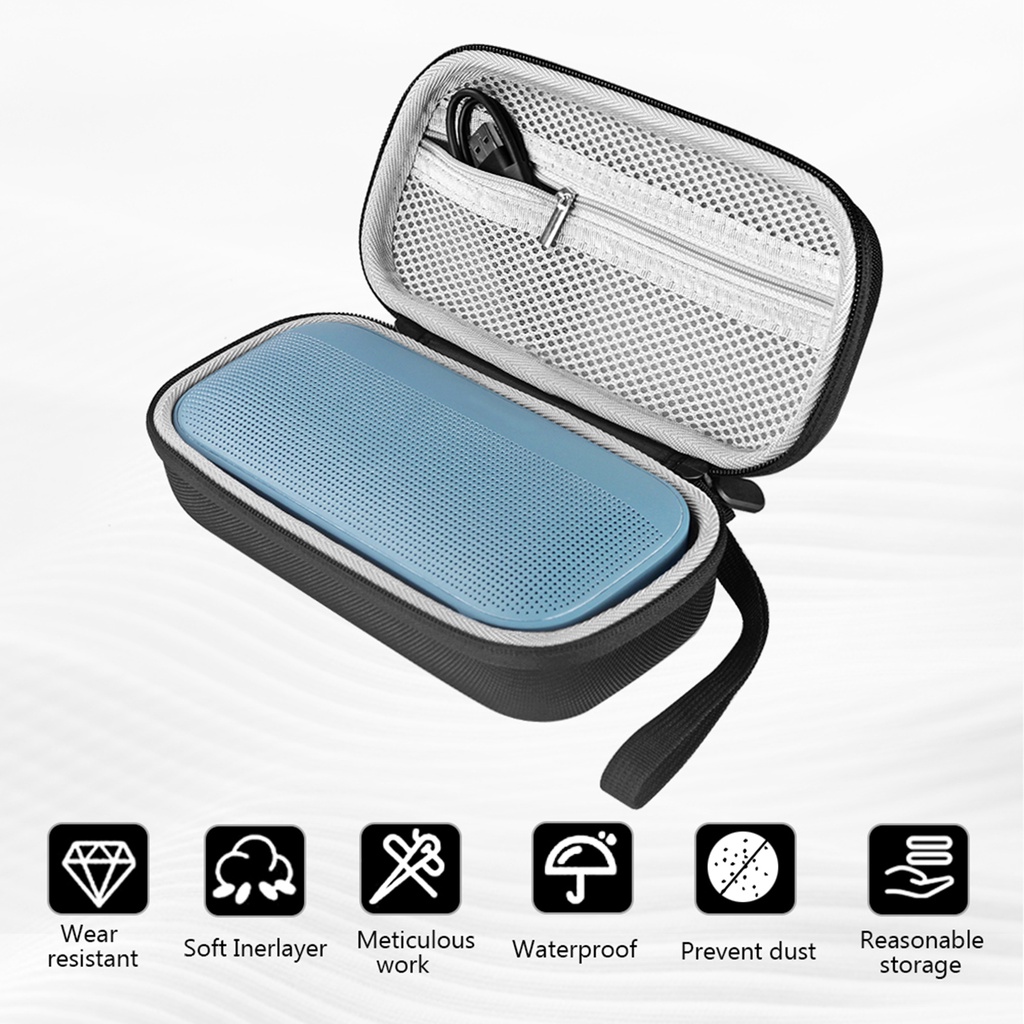Túi Đựng Loa Bluetooth Bose SoundLink Flex Bằng EVA Cứng Có Khóa Kéo Kép Mang Đi Du Lịch Tiện Lợi