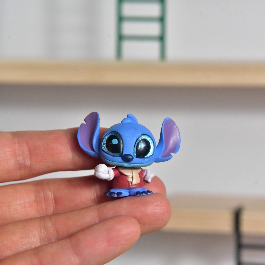 Búp Bê Mắt Kính Ba Mắt Hoạt Hình Disney Stitch Ursula Mickey Dễ Thương Trang Trí