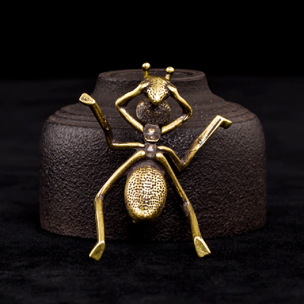 Đế Cắm Nhang Hình Kiến Bằng Đồng Thau Để Bàn Trang Trí Văn Phòng