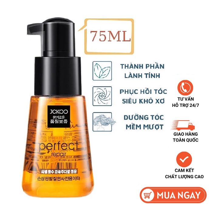 Tinh Dầu Dưỡng Tóc Uốn, Dưỡng Tóc Khô Xơ, Tóc Nhuộm Jckoo Giúp Giữ Nếp, Tạo Nếp Tóc Mềm Mượt, Phục Hồi Hư Tổn