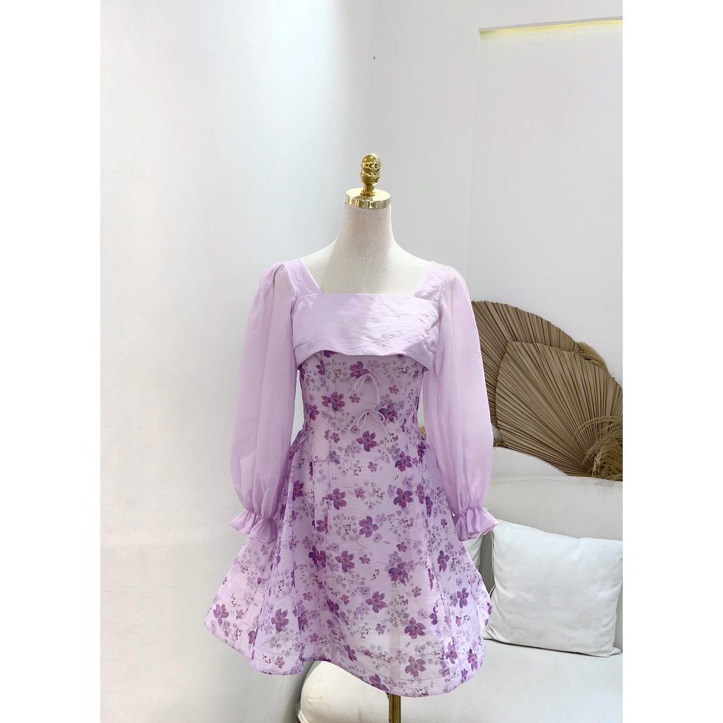 TIELA Đầm váy hoa tím-Jenifer Dress