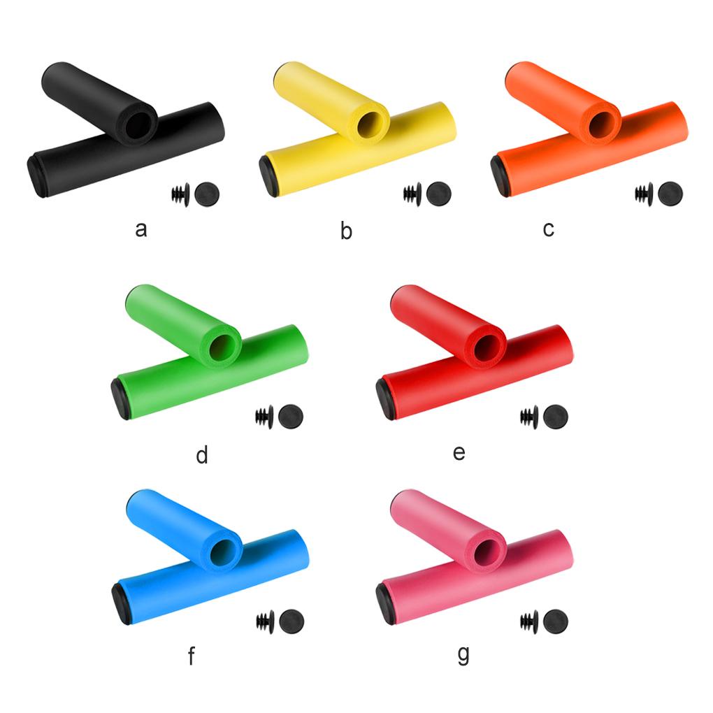 Bộ 2 Miếng Đệm Bọc Tay Lái Xe Đạp Bằng Silicone Không Trơn