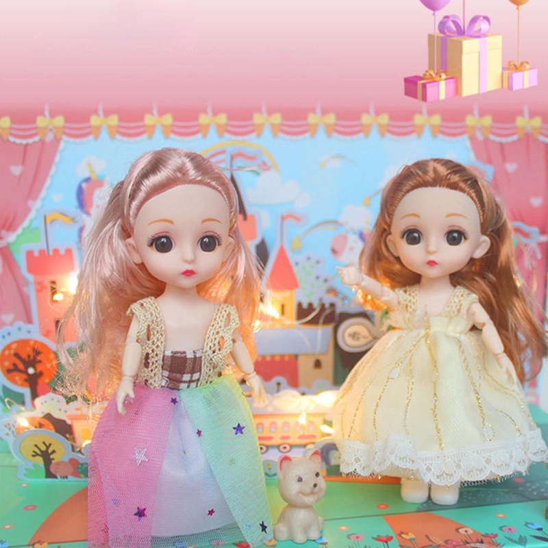 Bộ 4 Búp Bê Mini 5 inch Dành Cho Bé Gái