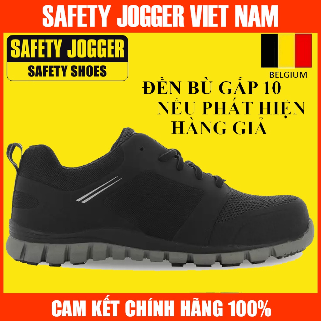 [CHÍNH HÃNG] Giày Bảo Hộ Lao Động Safety Jogger Ligero Đen, Siêu Nhẹ, Chống Tĩnh Điện