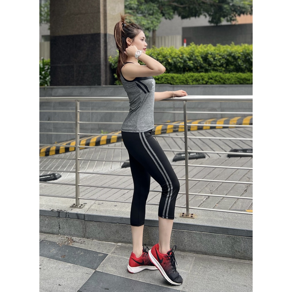 Set Bộ Trang Phục Đồ Thể Thao Trung Niên Tập Thể Dục Thẩm Mỹ Hàng VNXK Đẹp Size To Cho Nữ Người Béo