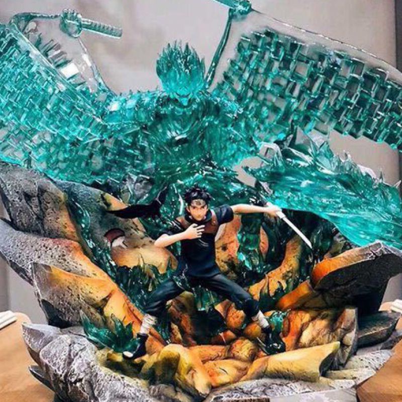 Naruto Sasuke Itachi Lucky Bag Hộp bí ẩn Trang trí văn phòng Hành động Tượng hình nộm Mô hình quà tặng cho bé trai