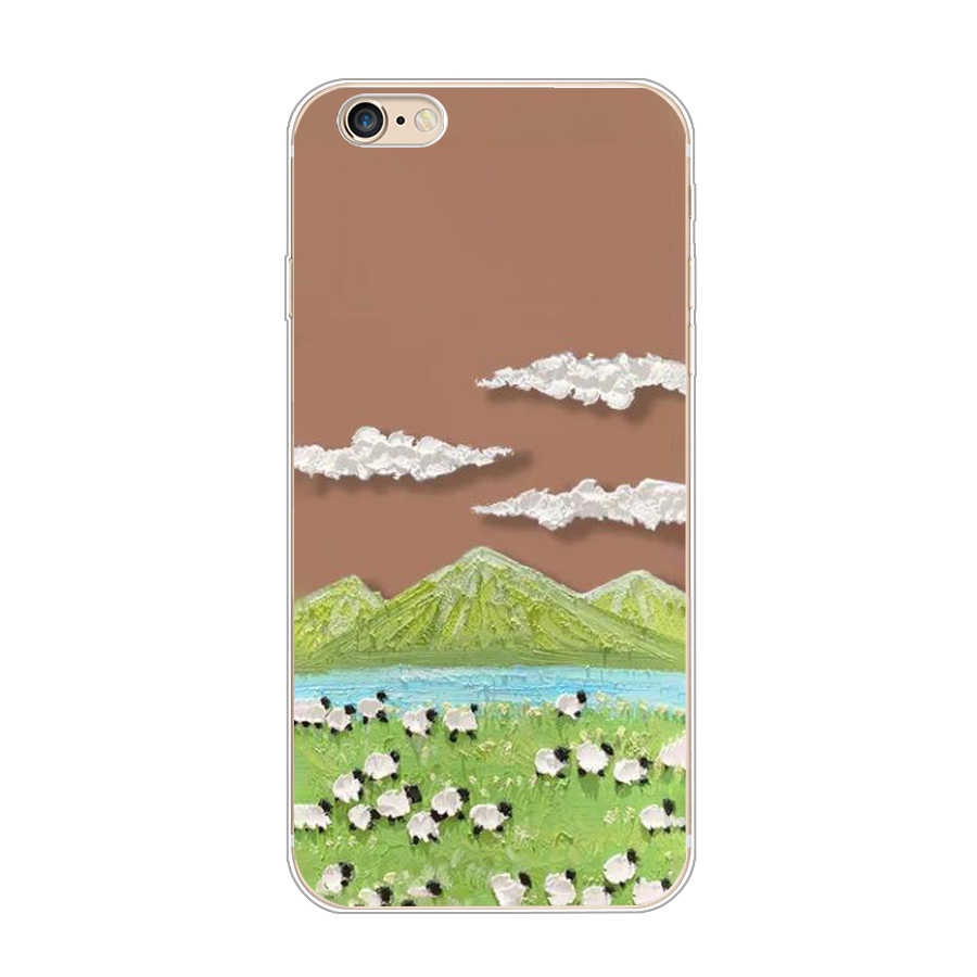 Ốp Lưng Silicone TPU Mềm Cho iPhone 4 4s 5 5S se 6 6s Plus