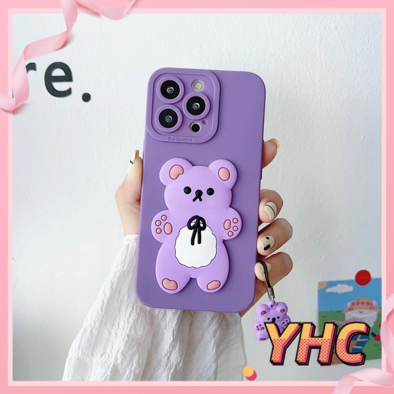 Ốp Lưng phone Dễ thương diy gấu nhỏ vỏ mềm silicone iPhone 6 / 6S / 6splus / se / 7 / 7plus / 8 / 8plus / X / xs / xsmax / 11 / 12 / 13 / 14 -079
