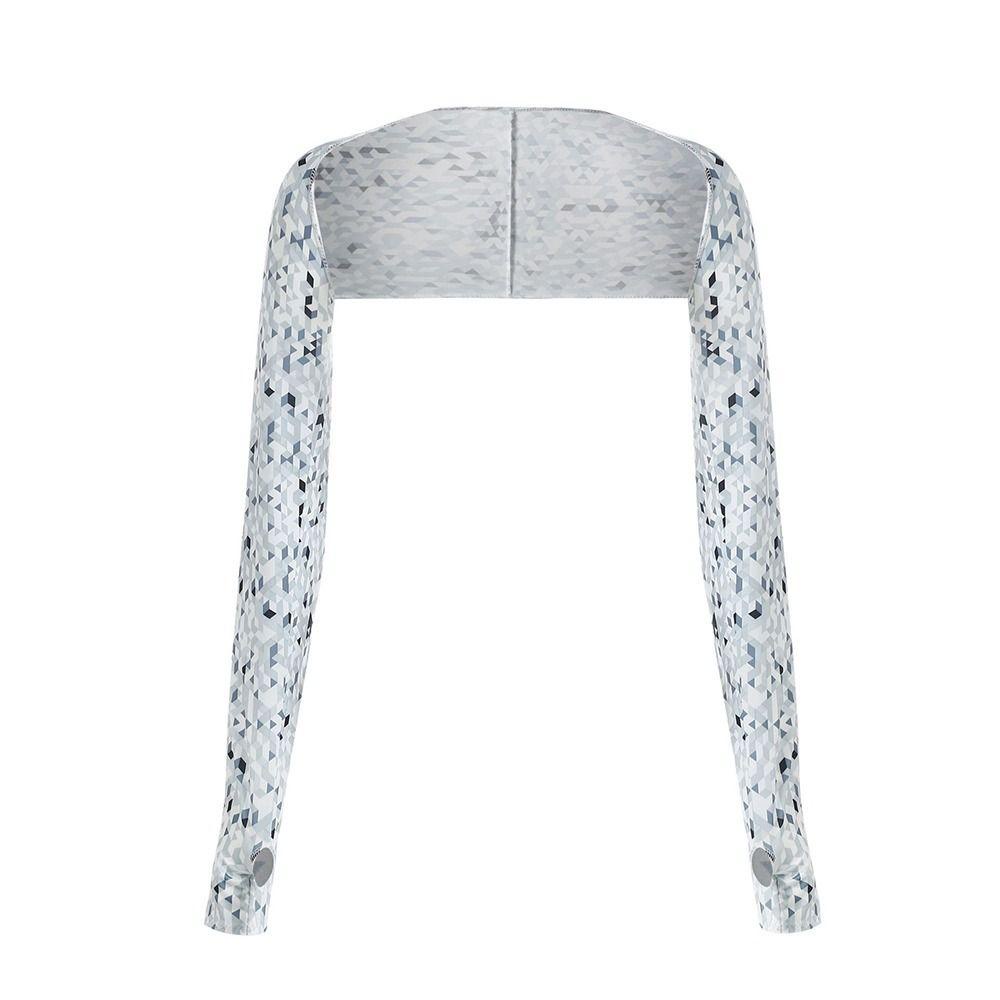 Găng Tay Chống Nắng Bảo Vệ Cánh Tay Bằng Lụa Lạnh Họa Tiết Rằn Ri 26EDIE Cho Nam Và Nữ