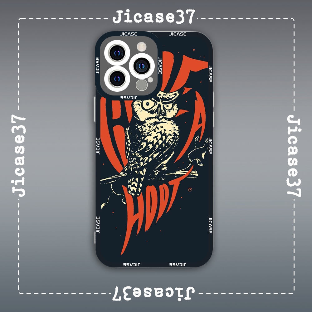 Ốp lưng iphone Cute Case Con Cú Vintage Aesthetic Owl Art Tặng Kèm Phụ Kiện Túi Xách MK Hình Cute Case