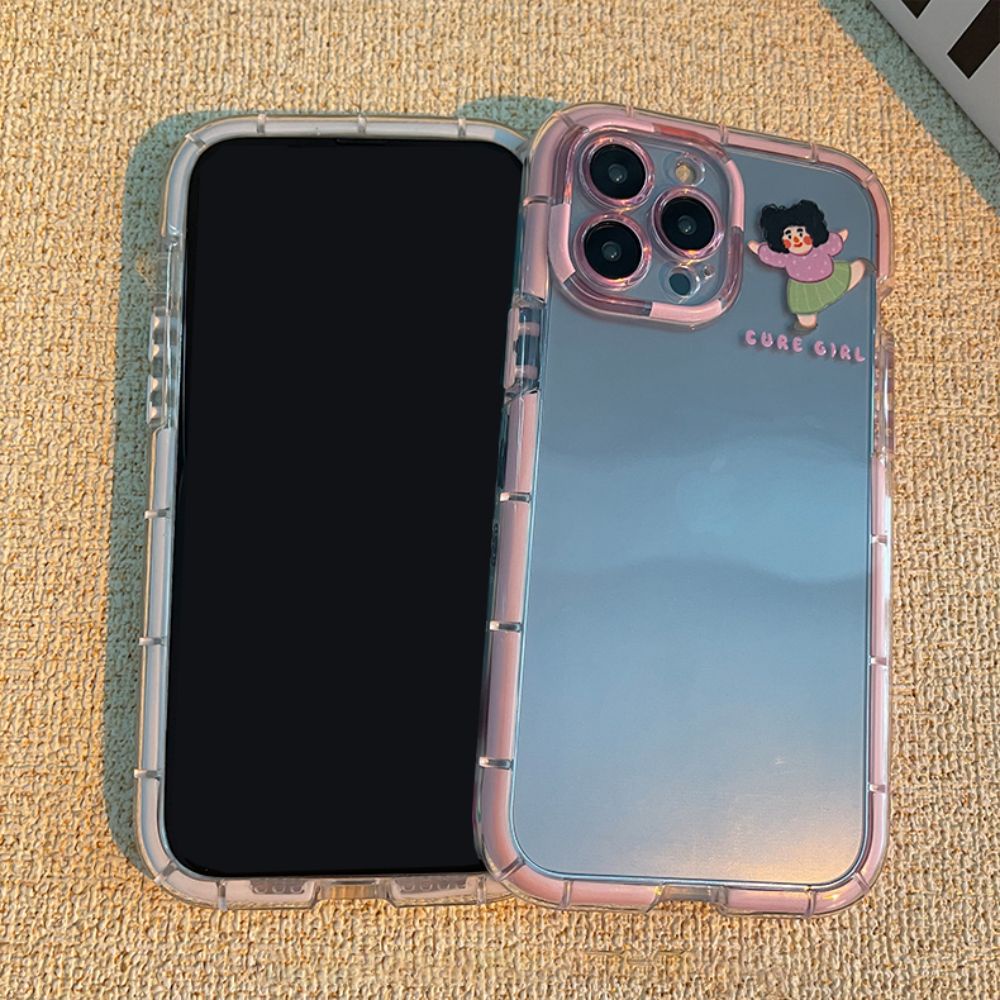 Ốp Điện Thoại TPU Mềm Chống Sốc Màu Dạ Quang Dễ Thương Cho IPhone 11 12 13 14 Pro Max