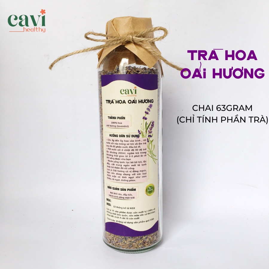 Trà Nụ Hoa Oải Hương sấy khô 50gr - Hoa Lavender sấy lạnh thơm ngào ngạt