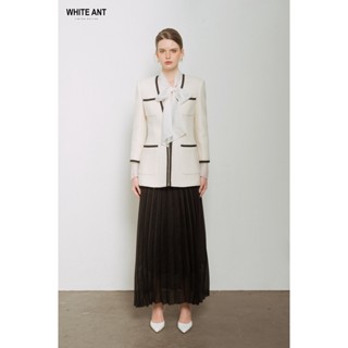 Áo Jacket Nữ White Ant CIAN CHAIN DETAILED WOOL JACKET Hàng Thiết Kế Cao Cấp 191200017.001