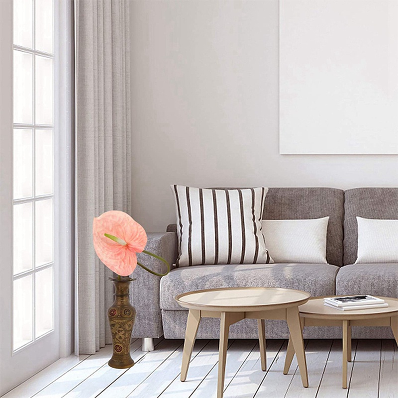 Set 4 Bông Hoa Thạch Anh Hồng Nhân Tạo Trang Trí Tiệc Cưới