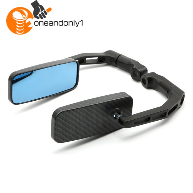 1 Cặp Gương Chiếu Hậu Phản Quang Xoay 360 Độ Gắn Tay Lái Xe Máy