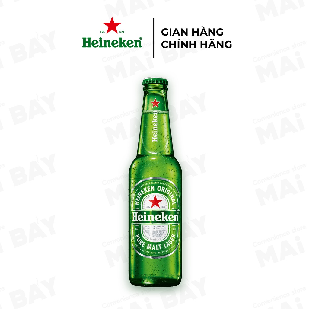 Thùng 20 chai bia Heineken Pháp nhập khẩu 250ml/chai