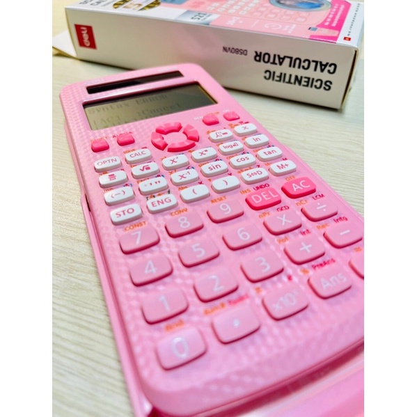 Máy tính cầm tay học sinh Deli CD580VN mới nhất cho học sinh cấp 2 3 chuyên dụng mang vào phòng thi, bảo hành 5 năm