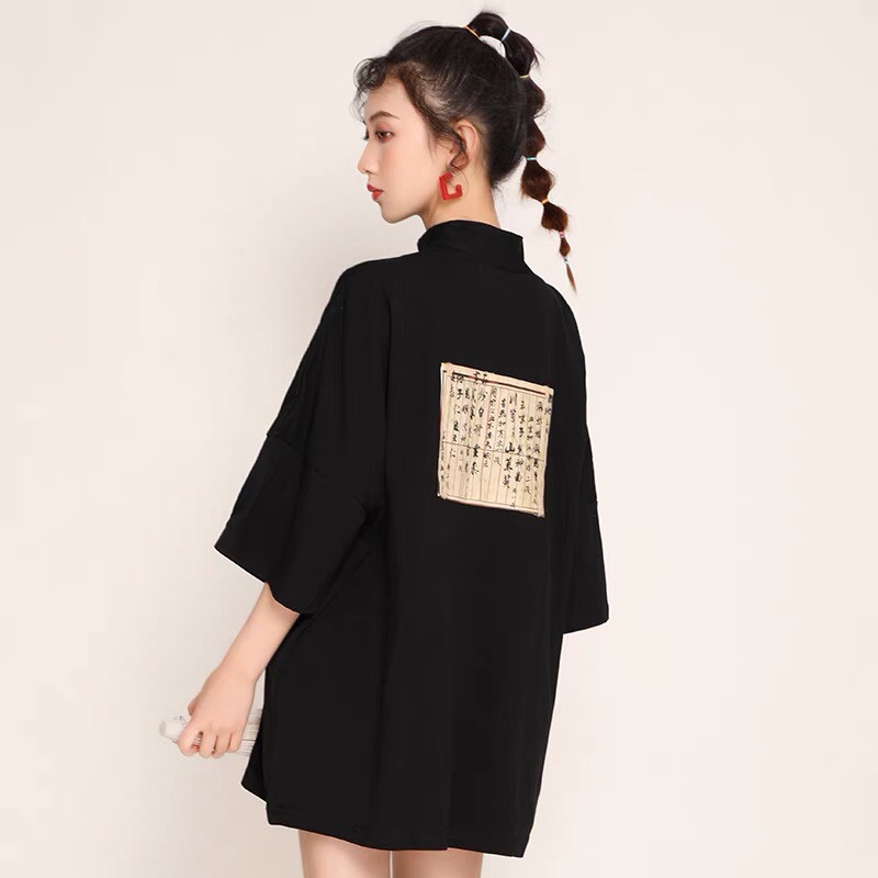 [ORDER] Áo oversize cổ tàu Trung hoa
