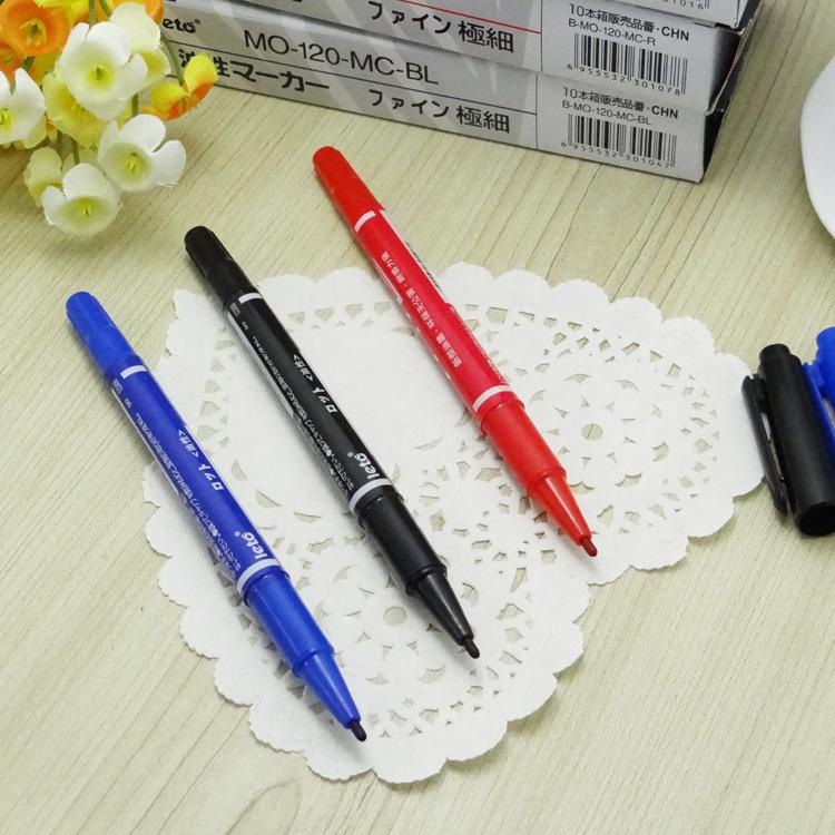 Bút Lông Dầu 2 đầu tiện lợi mực đều nét chữ đẹp - Hally shop