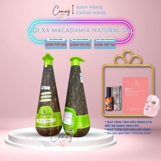 [Hàng Chính Hãng]CẶP DẦU GỘI XẢ MACADAMIA TRẺ HÓA TÓC SIÊU MƯỢT 1000ML