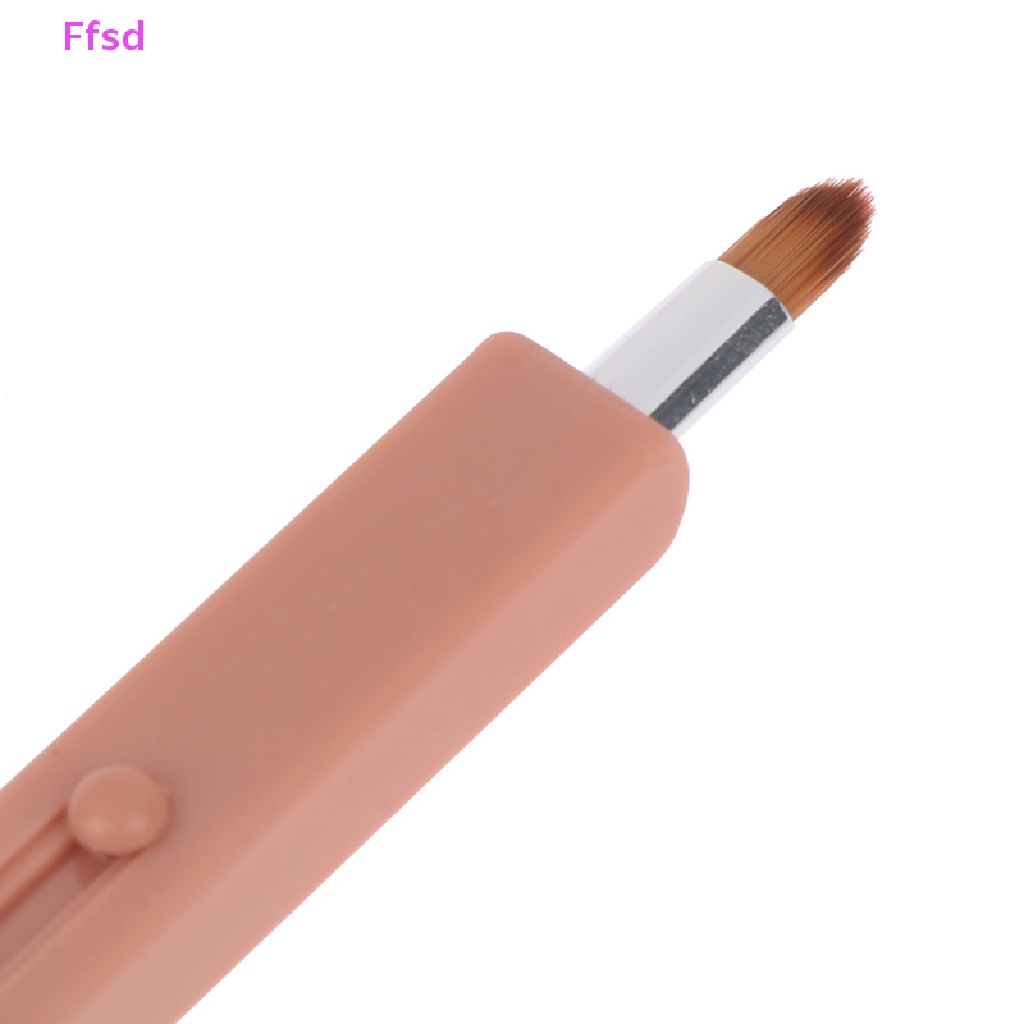 {Ffsd} Cọ Trang Điểm Môi Di Động Với Nắp Bảo Vệ Dụng Cụ Trang Điểm Có Thể Thu Vào * Bán Chạy