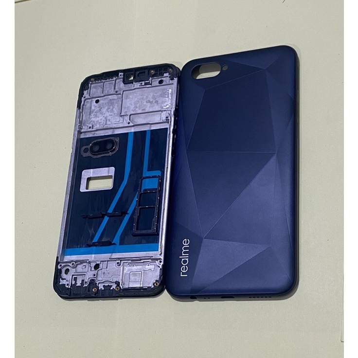 .Vỏ thay thế điện thoại Realme C2 full bộ có luôn khay sim và kính camera sau