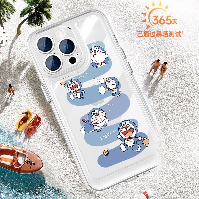 Ốp Điện Thoại Chống Rơi Họa Tiết Doraemon Cho iPhone 11 14 13promax 12 / 11 / 8se 7Plus / Xs
