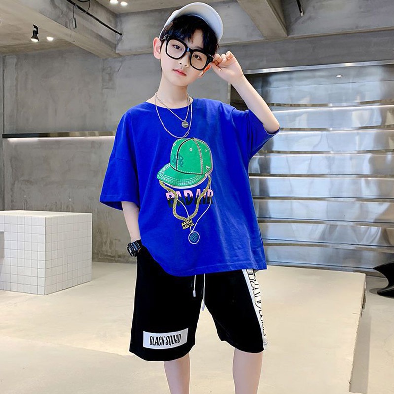 Milo Bộ Đồ Thể Thao Ngắn Tay Phong Cách Phương Tây Thời Trang Mùa Hè Cho Bé Trai