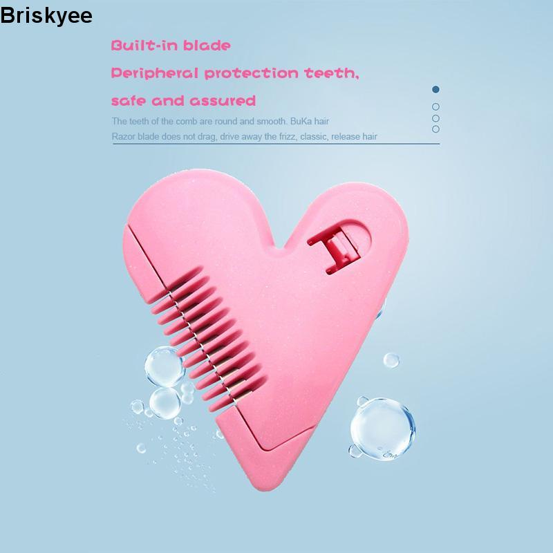 🎶Lược Cắt Tóc Hai Mặt mini Hình Trái Tim Dễ Thương An Toàn Cho Bé
