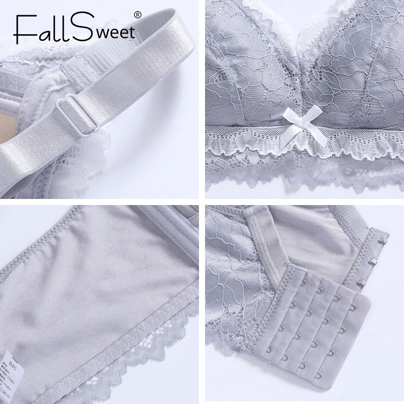 FallSweet Áo Ngực Ren Không Gọng Plus Size 34-46C D