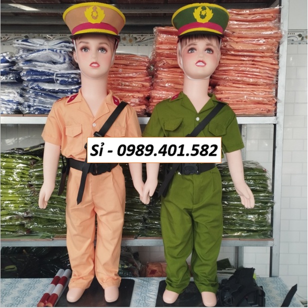 xưởng sỉ quần áo công an, cảnh sát cho bé loại đẹp