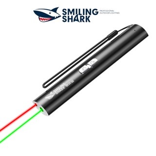 Smiling Shark Đèn Laser 2in1 Đèn Lazer Siêu Mạnh 5MW 532NM Green Red Laser Pointer Con trỏ USB Có thể sạc lại Mạnh mẽ Bắn dài 1000m Đèn Laser Đèn pin LED Đồ chơi cho mèo cưng Dạy con trỏ Laser Ánh sáng ngoài trời di động LS313 