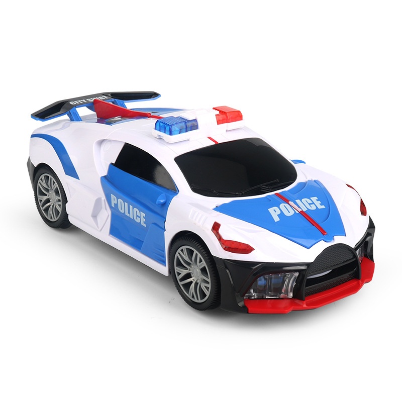 Xe Đồ Chơi Police Có Đèn Led Và Nhạc - Bắn Ra Đĩa Bay .Vui Nhộn , Thích Hợp Làm Quà Sinh Nhật Cho Bé