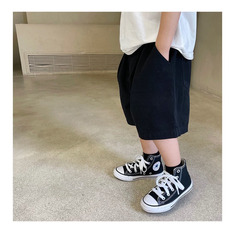 Quần Short Dáng Rộng Màu Trơn Đơn Giản Thời Trang Hàn Quốc Mới Cho Nam
