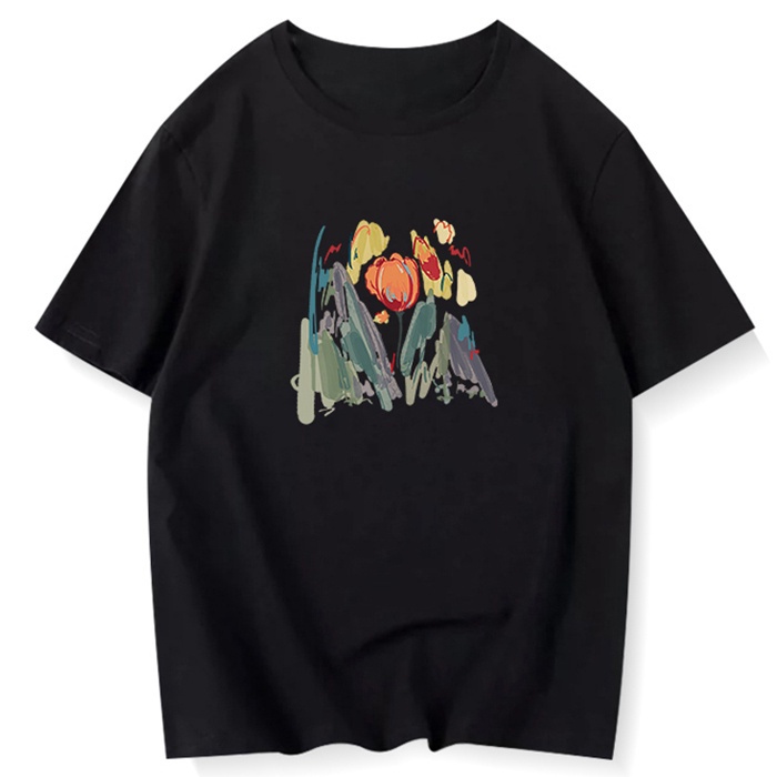 NRVP Áo thun 100% cotton tay ngắn dáng suông in họa tiết trẻ trung thời trang unisex size 5XL