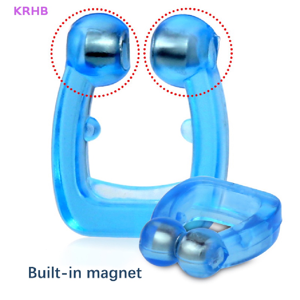 Set 1 / 2 / 4 / 6 Kẹp Mũi Chống Ngáy Khi Ngủ Bằng Silicon Có Nam Châm Mới