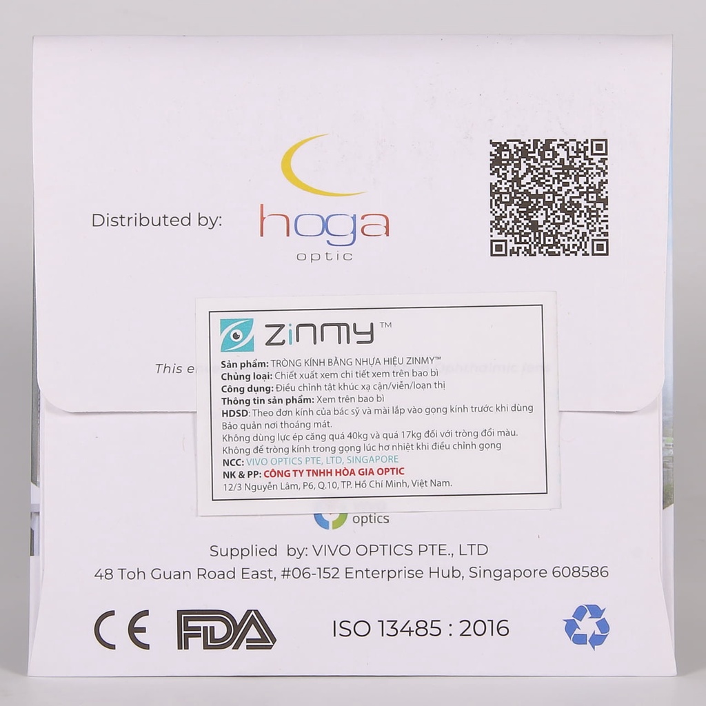 Tròng kính Đa tròng ánh sáng xanh chống bể Zinmy 1.58 Duramax chính hãng