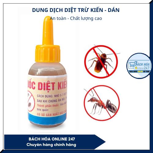 Thuốc diệt kiến gián tận gốc - Thành phần phấn hoa, mật mía an toàn cho người dùng, hiệu quả nhanh