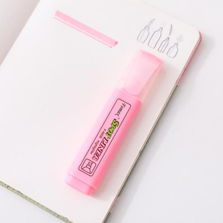 Bút highlight pastel - bút dạ quang cao cấp - bút đánh dấu dòng học sinh - HIKOMA STORE