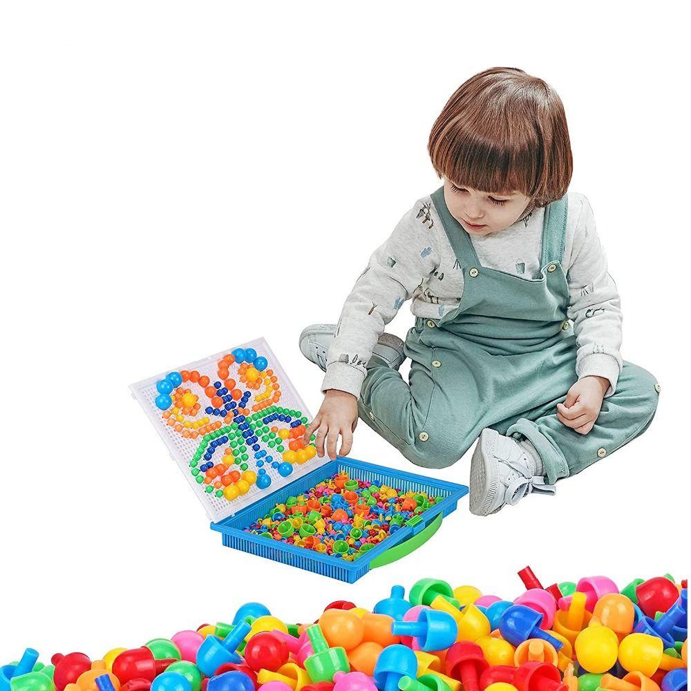 Bộ Đồ Chơi Xếp Hình 3D 296 Món Kích Thích Trí Thông Minh Cho Bé