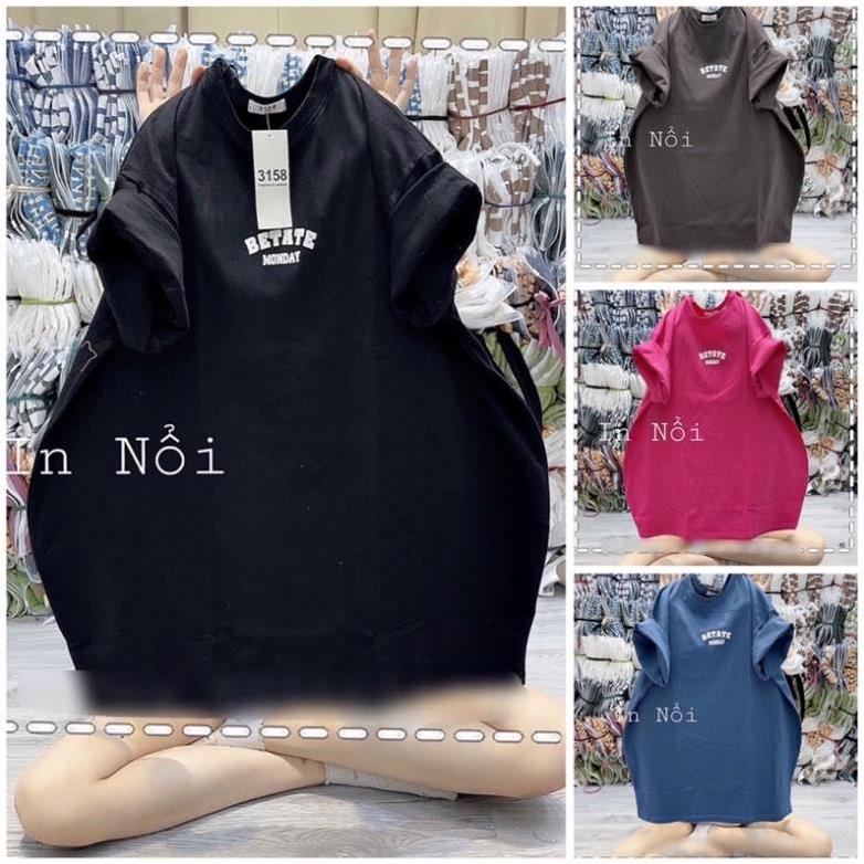 [ Rẻ Vô Địch ] Áo Thun Tay Lỡ Nữ Form Rộng 3158 Cotton Khô BETATE