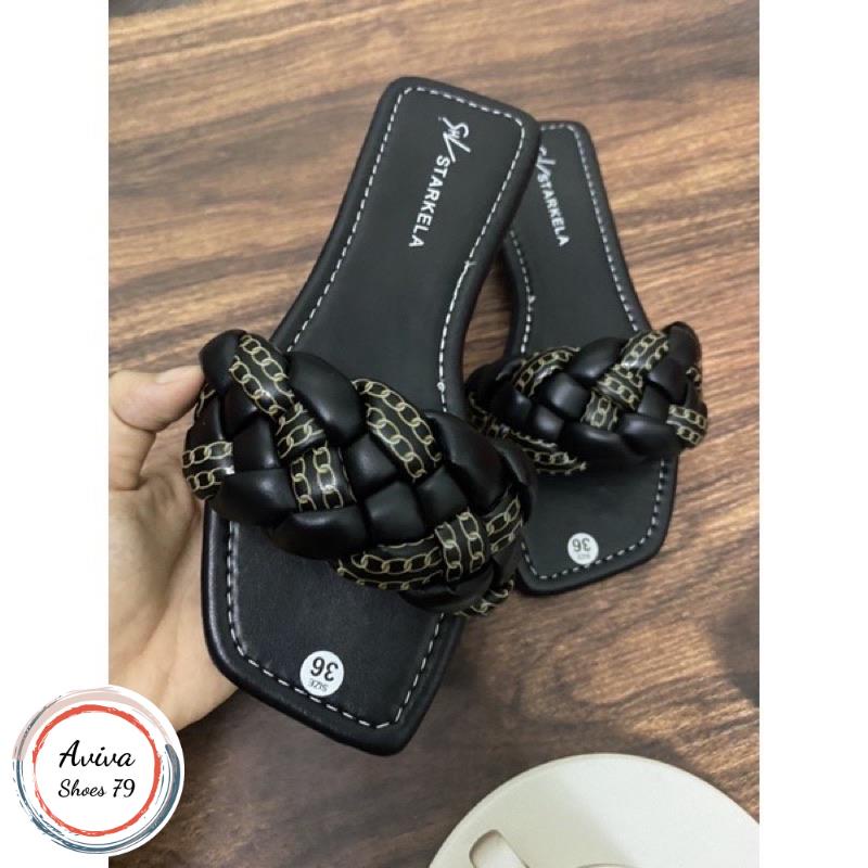 Dép đế bệt quai ngang Bính phối màu H2STORE siêu xinh hót quanh năm.