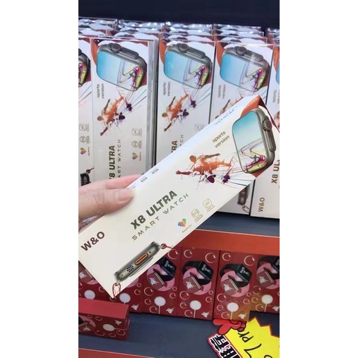 Đồng Hồ Thông Minh X8 Ultra Max Hiển Thị Nhiệt Độ Cơ Thể 8 NFC Kết Nối Bluetooth Không Dây Sạc Đ