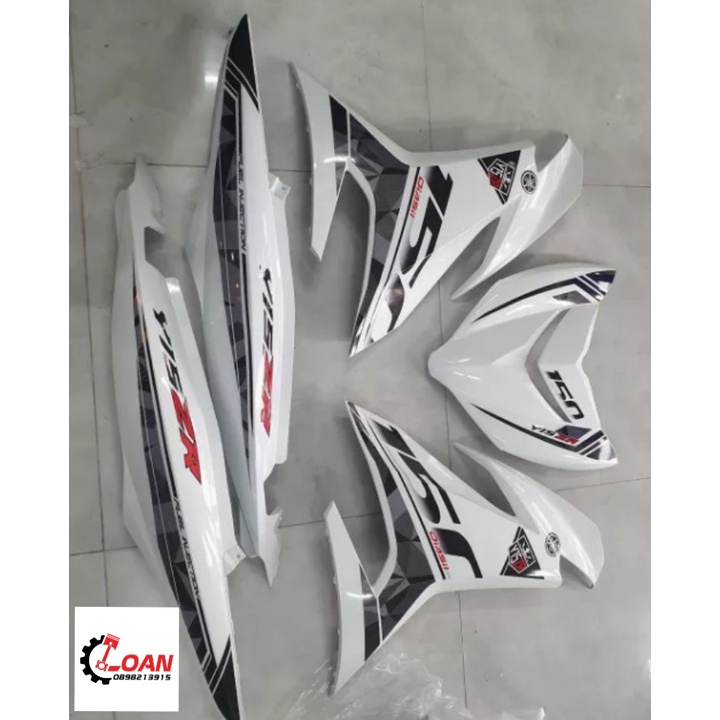 DÀN ÁO ,VỎ NHỰA EXCITER 150 9 MÓN NHỰA MÀU + TEM RỜI CHƯA DÁN - VJC SÀI GÒN