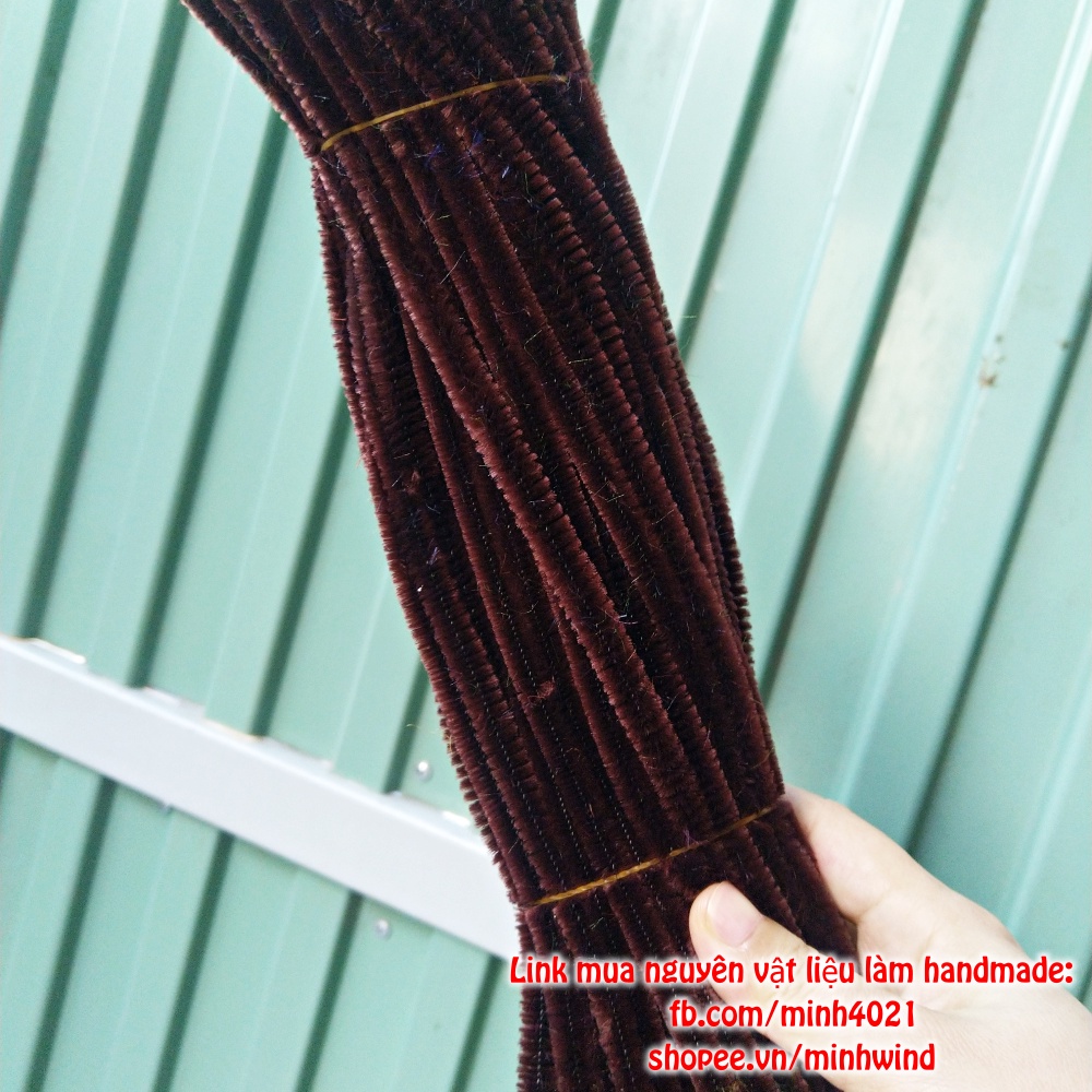 Kẽm Nhung Thẳng Sợi To 9 Ly Màu 2 (1 Bó Khoảng Trên Dưới 95-100 Cây) Làm Hoa Thủ Công