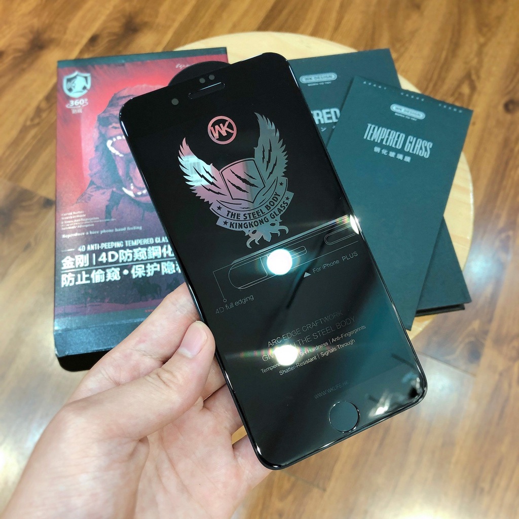 Kính cường lực chống nhìn trộm cho Smart IPhone 15 Pro Max ,14 Promax ,13 Promax ,12 Promax,11 Promax chính hãng WK