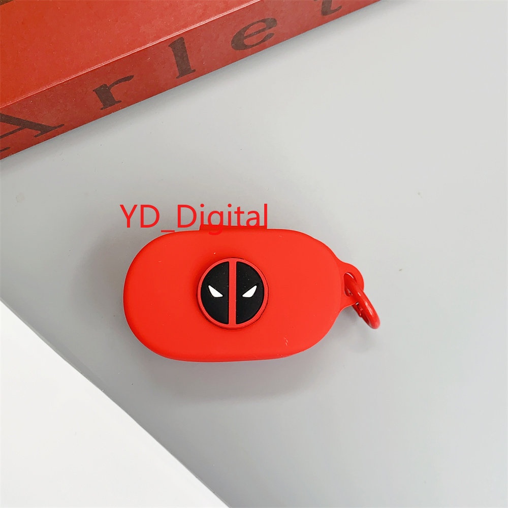 Vỏ Bảo Vệ Hộp Sạc Tai Nghe Soundpets True Free 2 / Air 3-Deluxe HS Chống Sốc Chống Rơi Kèm Móc Khóa Hình Quả Bơi