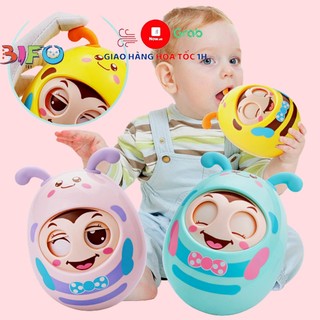 Đồ chơi lật đật mắt cười có âm thanh vui nhộn cho bé phát triển đầu đời, lật đật cho bé phù hợp với bé từ 3 tháng