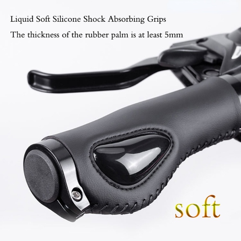 1 Cặp Vỏ Bọc Tay Lái Xe Đạp Bằng Silicon Mềm Mại Thấm Hút Tốt Tiện Dụng