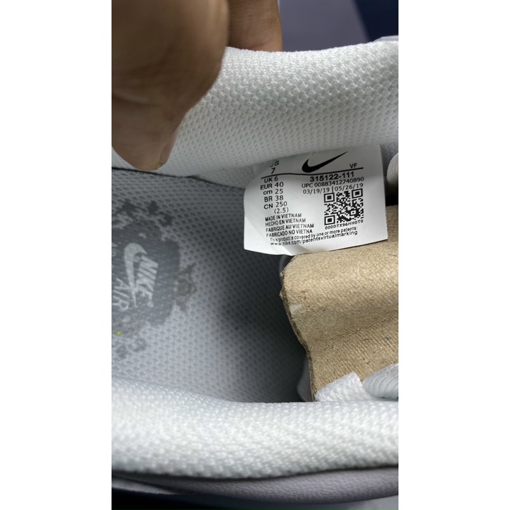 Giày Nike AF1 All White Chính Hãng FullBox